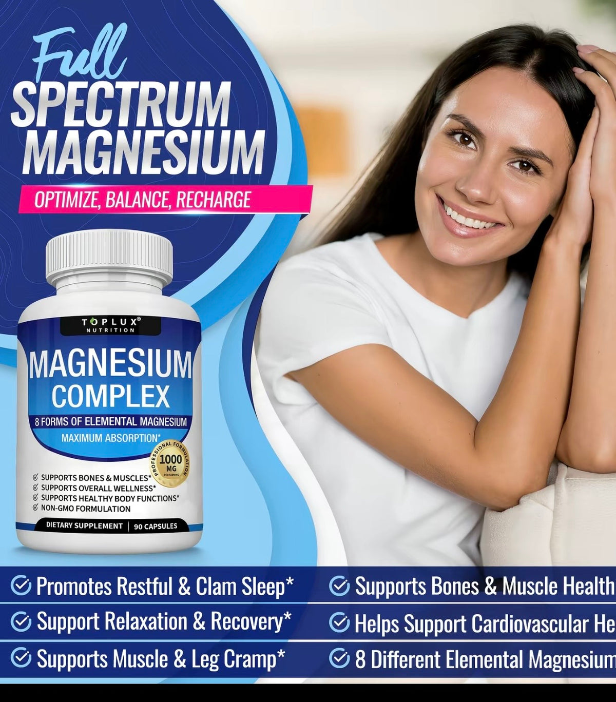 TOplux Magnesium Complex 8-in-1