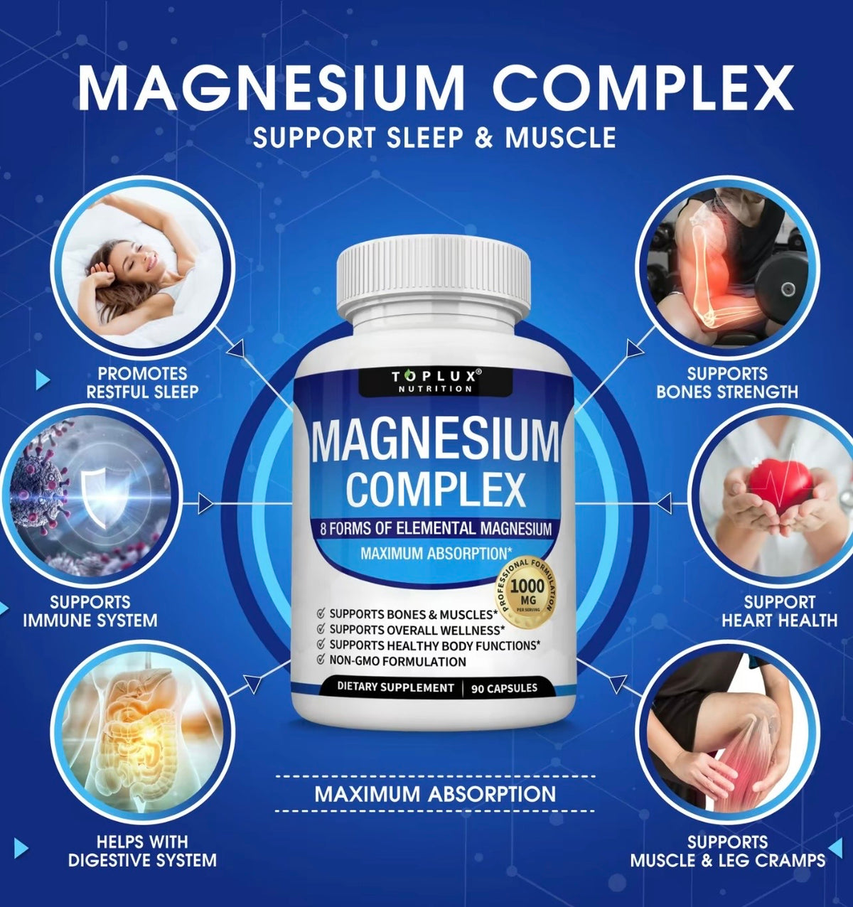 TOplux Magnesium Complex 8-in-1